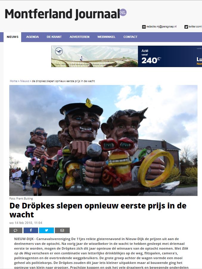 Dropkes eerstre plaats